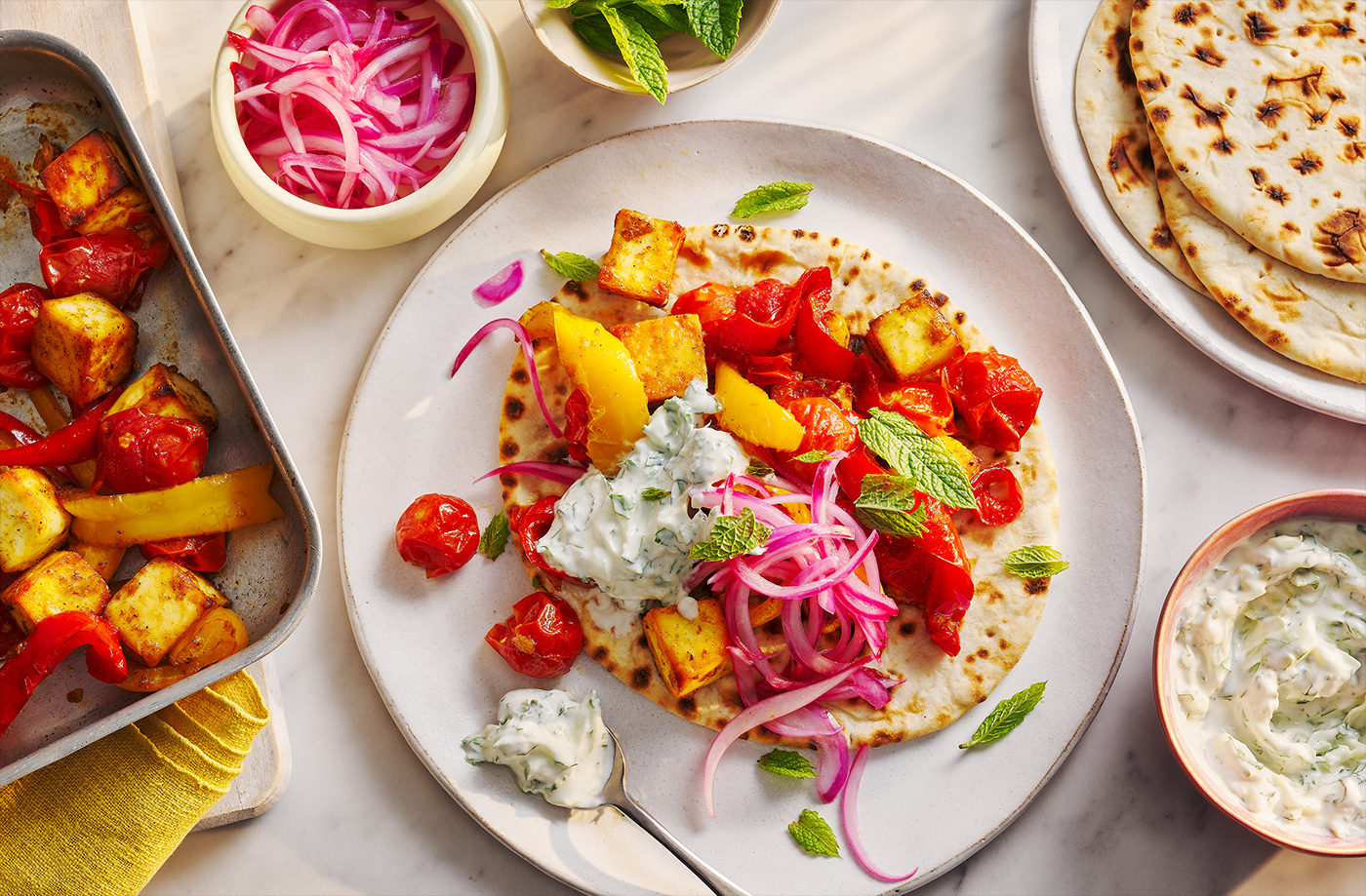 Paneer traybake recipe