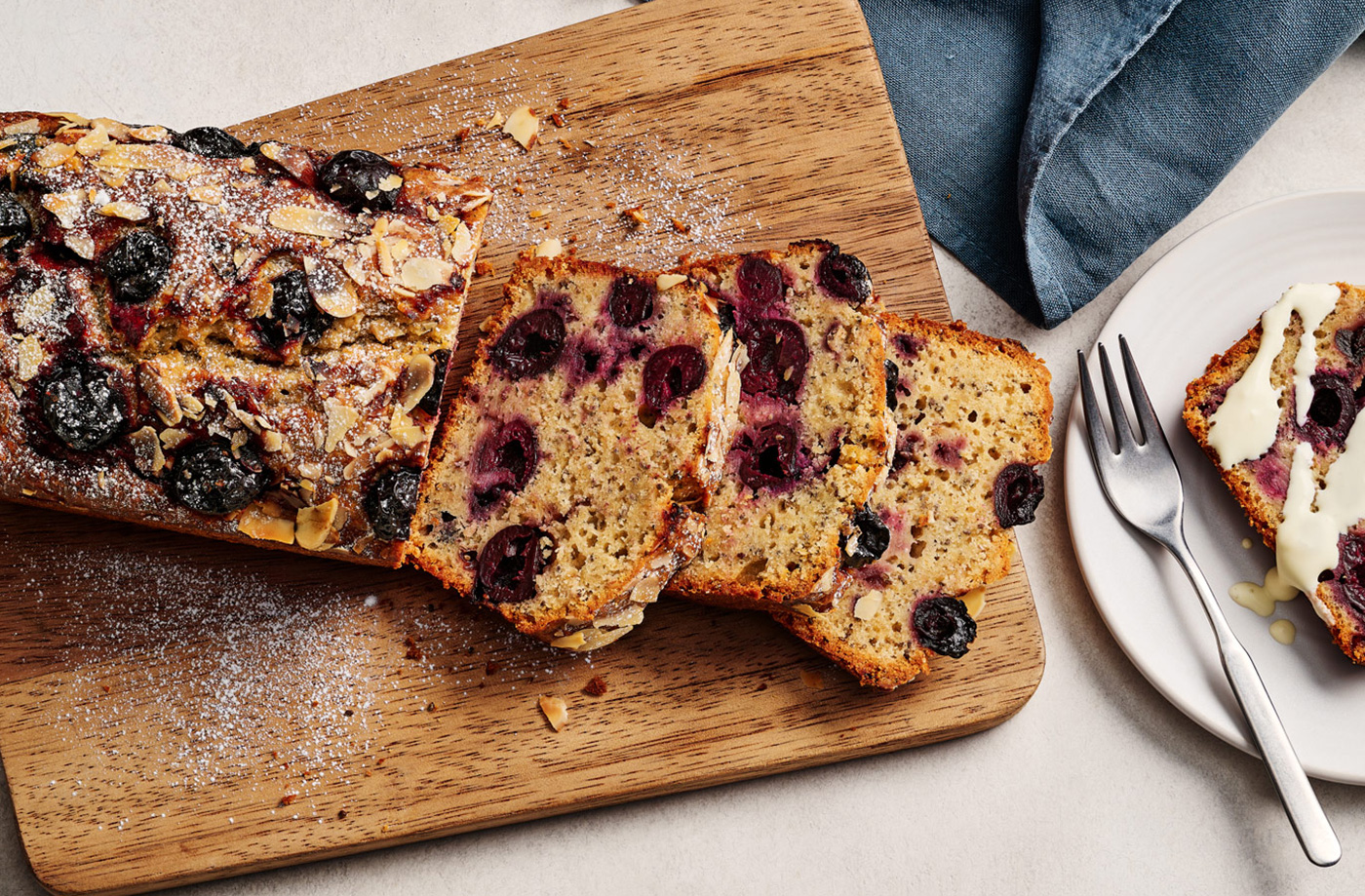 Cherry Bakewell breakfast loaf recipe