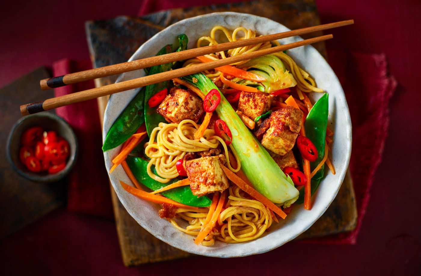 Tofu peanut butter noodles recipe