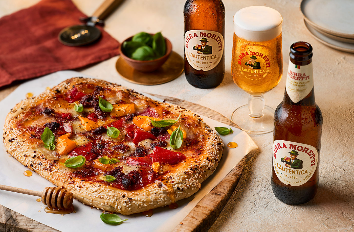 Hot honey and 'nduja diavola pizza recipe
