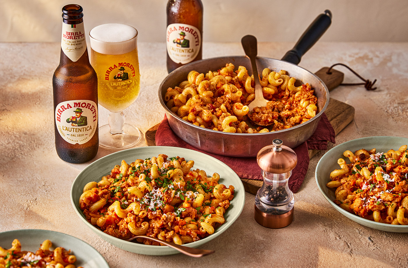 Spicy sausage ragu with spirali recipe
