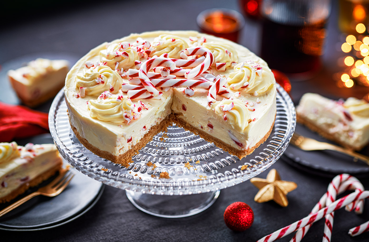 Candy cane cheesecake recipe