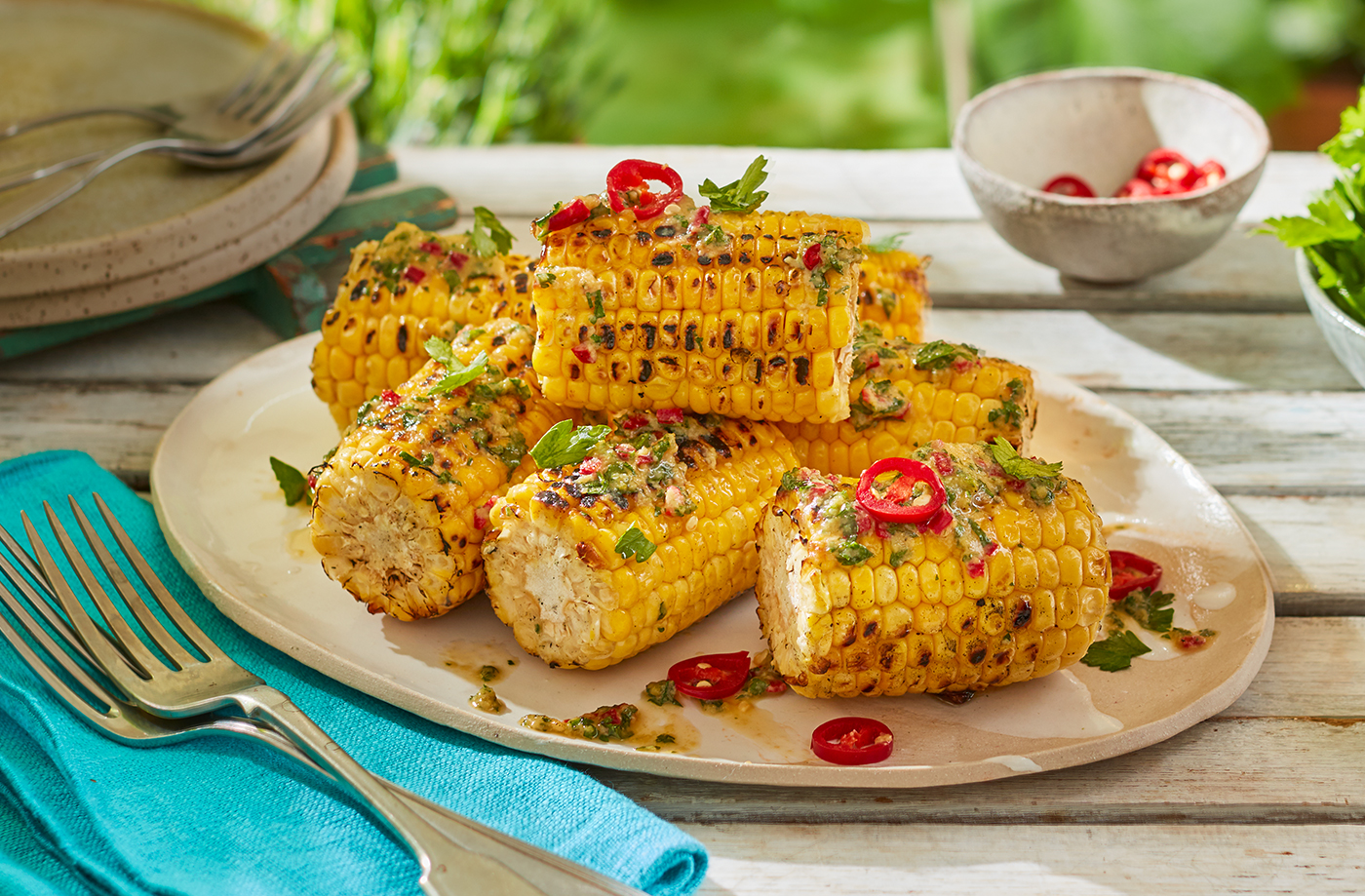 Miso-buttered corn on the cob recipe