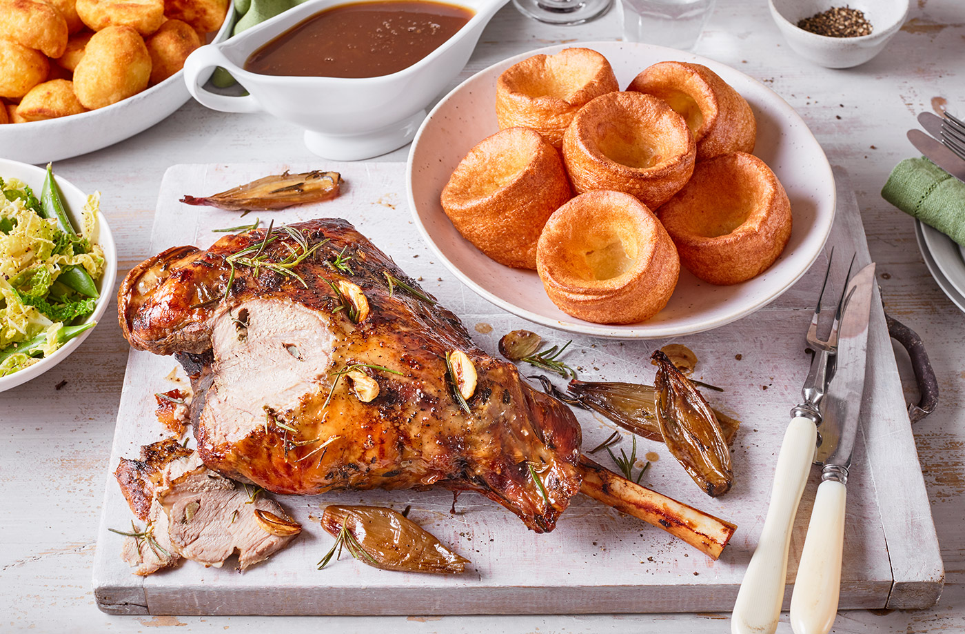 Sticky glazed slow-roast lamb recipe