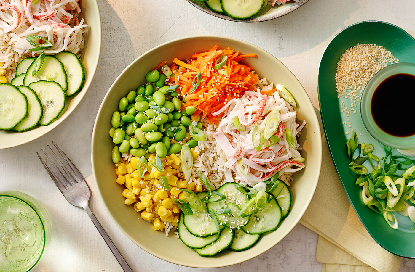 Sushi-style rice bowls recipe