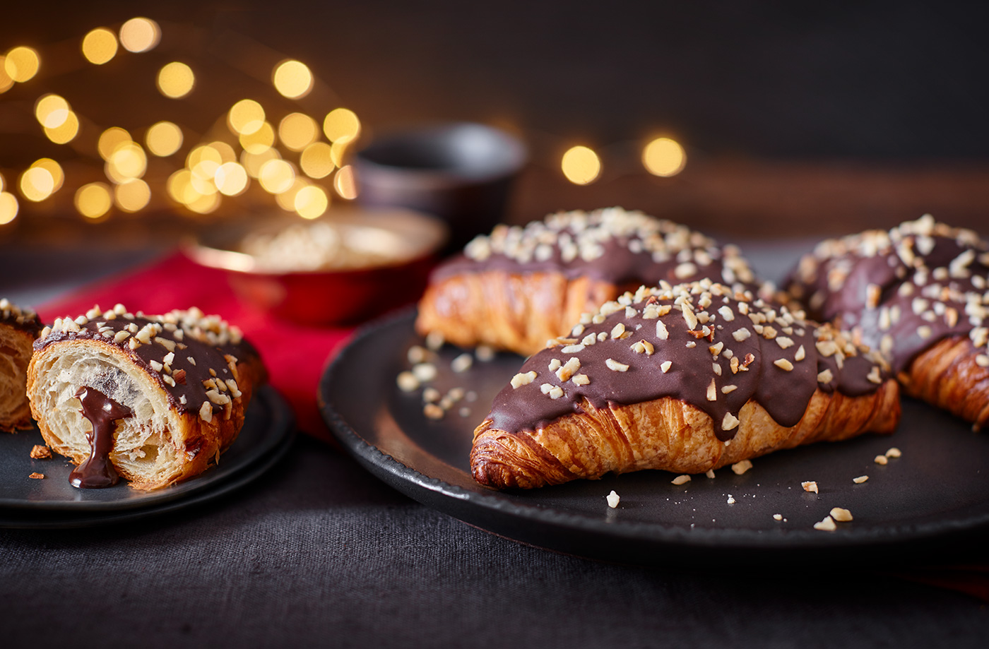 Chocolate hazelnut melt-in-the-middle croissants recipe