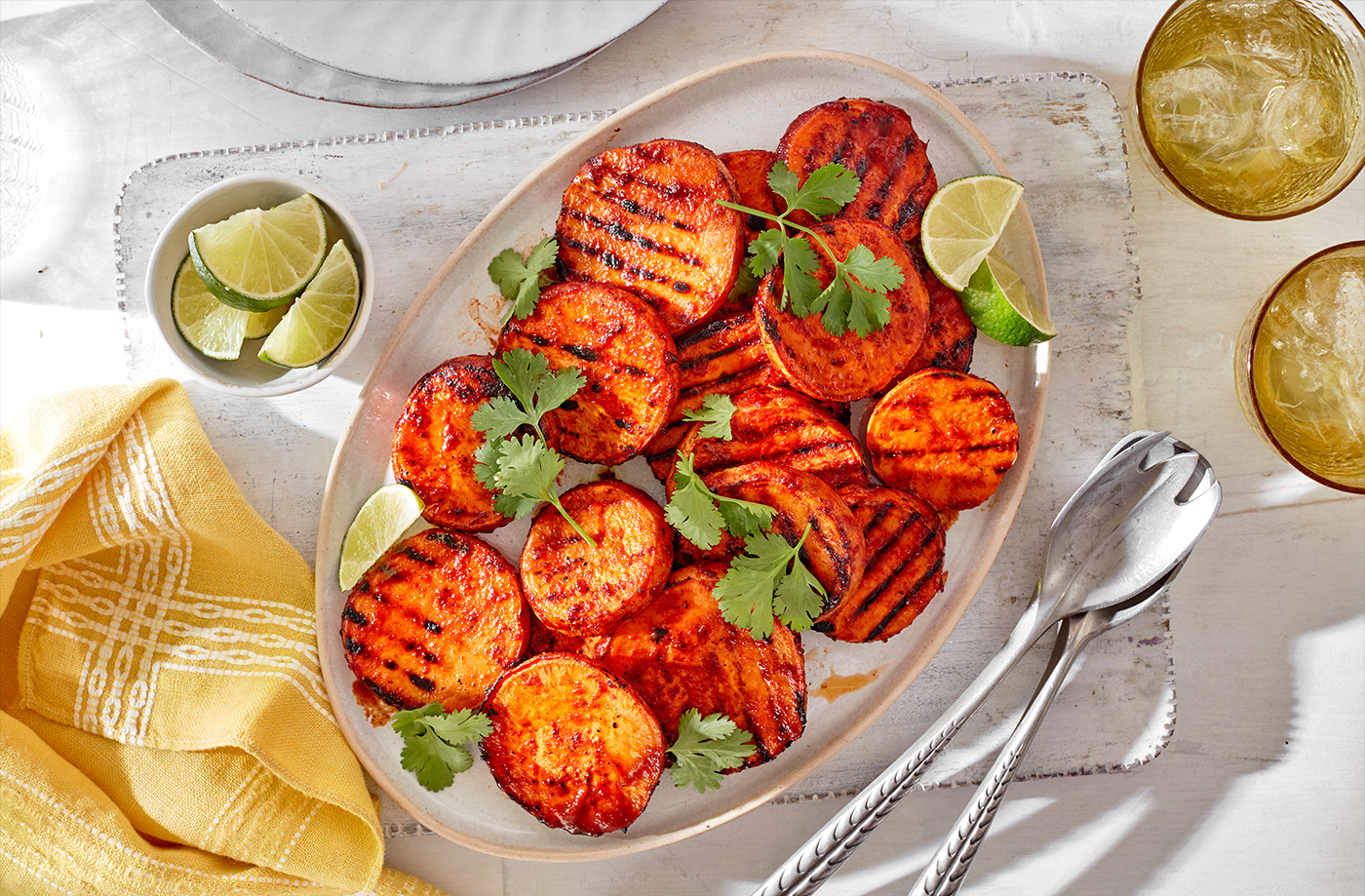 Smoked chipotle grilled sweet potato recipe