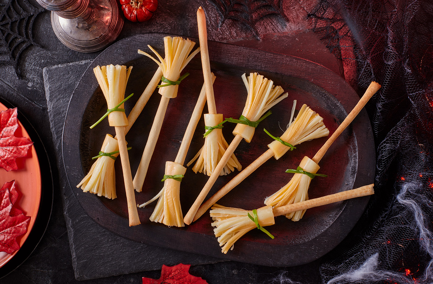 3-ingredient cheese straw broomsticks recipe