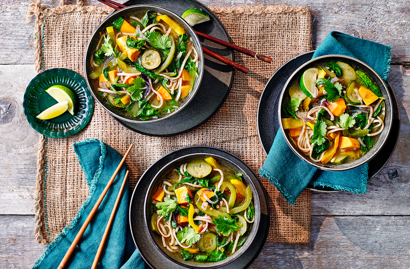 Thai veggie noodle soup recipe