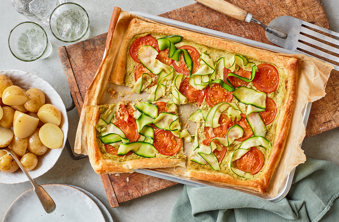 Tomato and courgette tart recipe