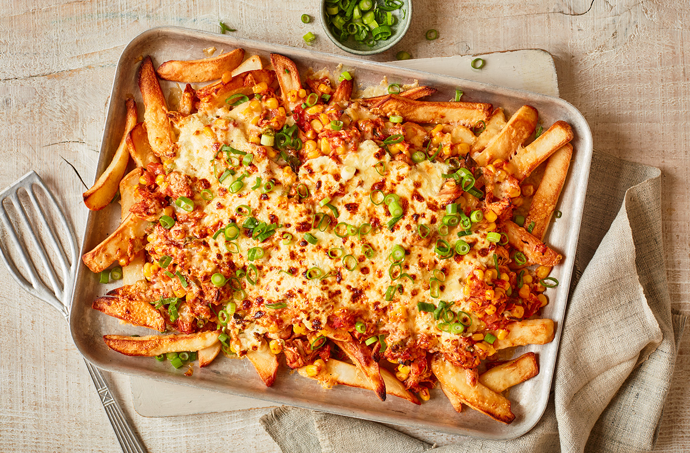 Tuna melt loaded chips recipe