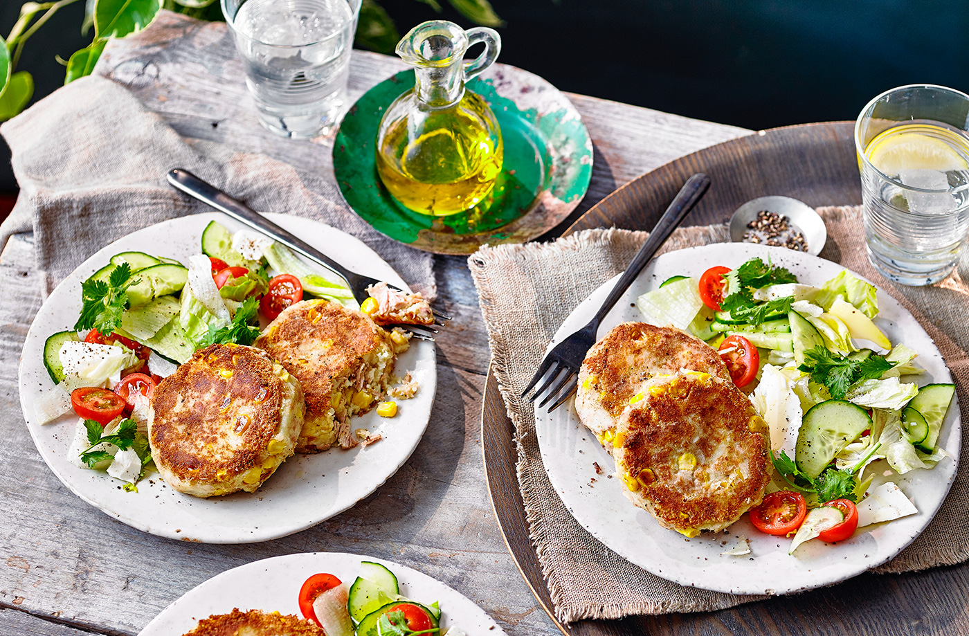 Tuna and sweetcorn fishcakes recipe