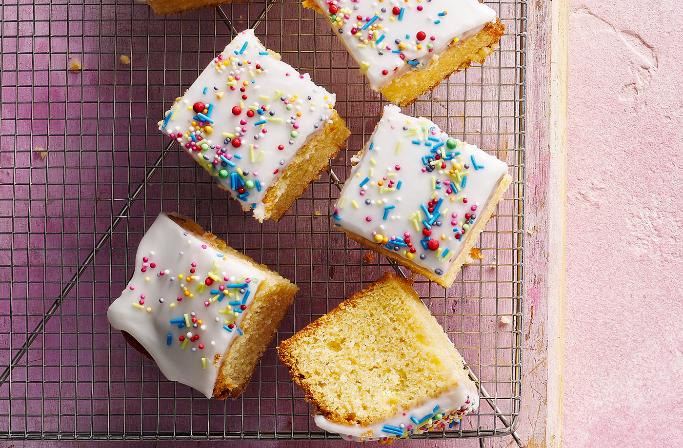 Vanilla sprinkle school cake recipe