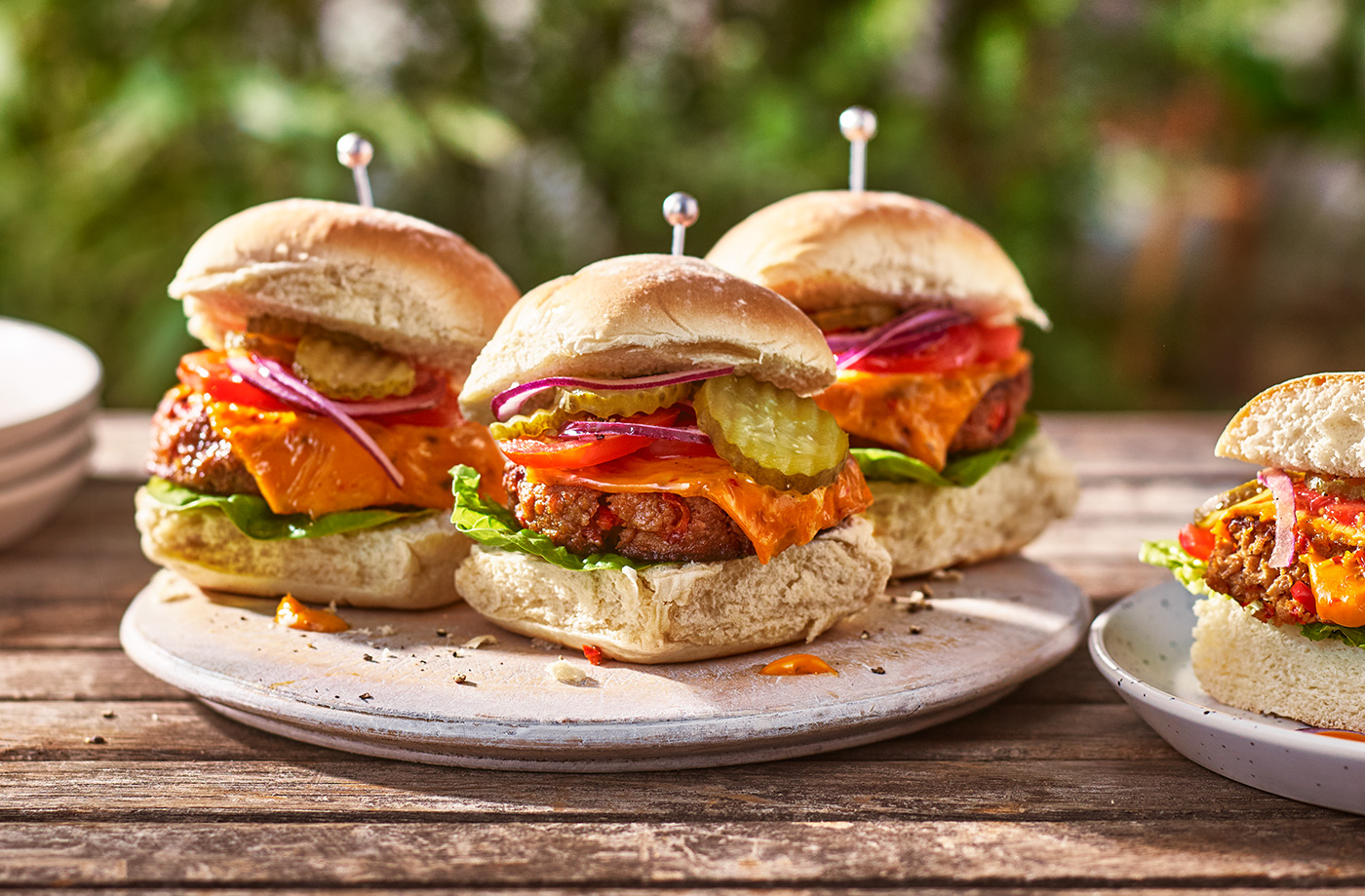 All-American vegan cheeseburger sliders recipe