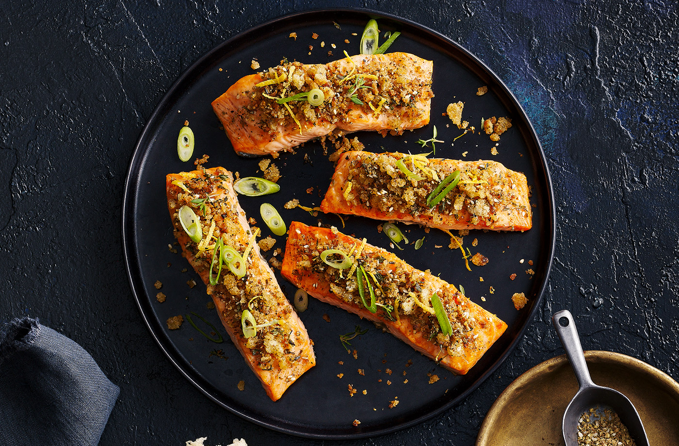 Za’atar-crusted salmon recipe