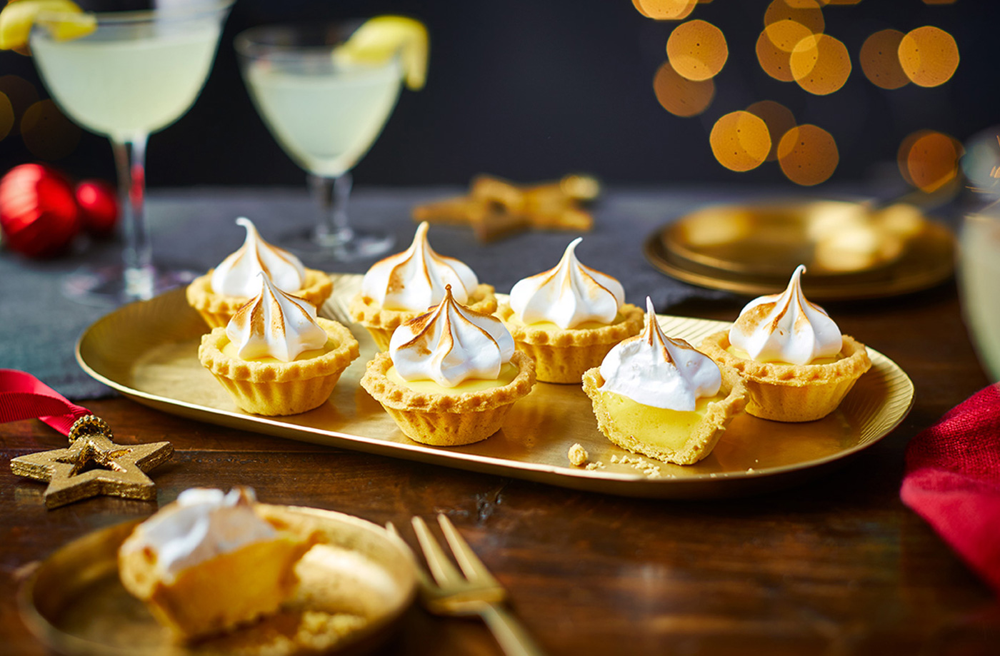 Lemon drop meringue tarts recipe