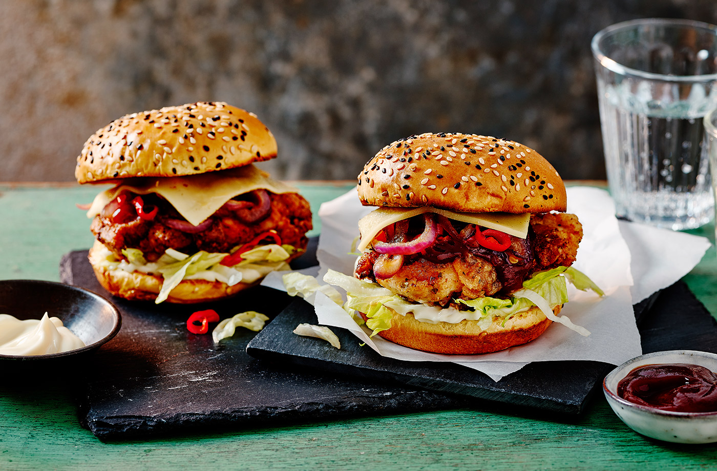 Buttermilk chicken burger recipe