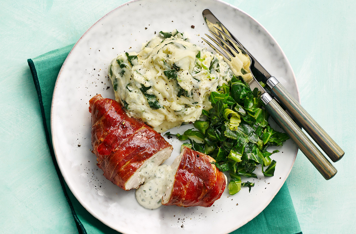 5-ingredient stuffed chicken breasts recipe