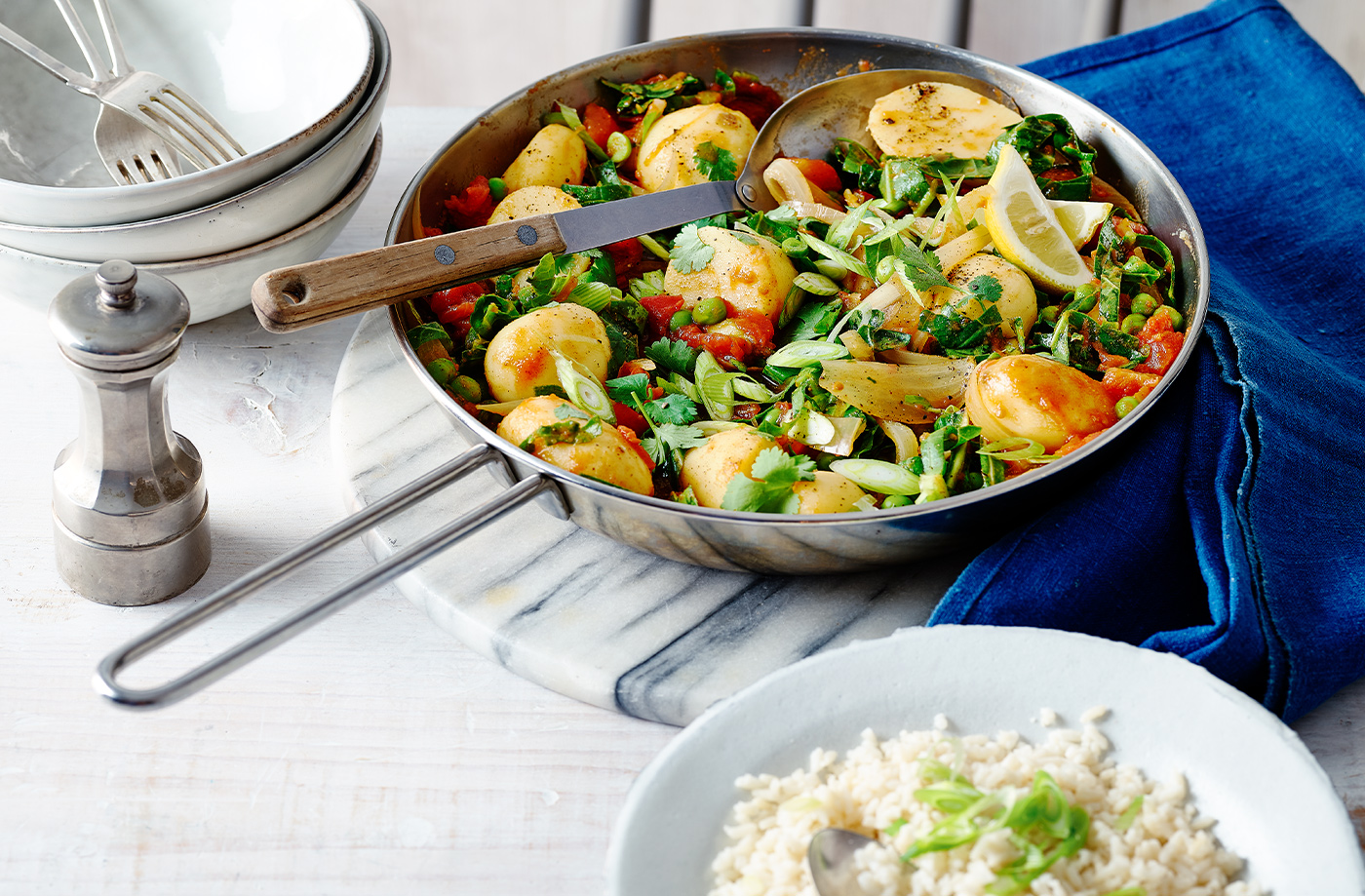 Pea and potato curry recipe