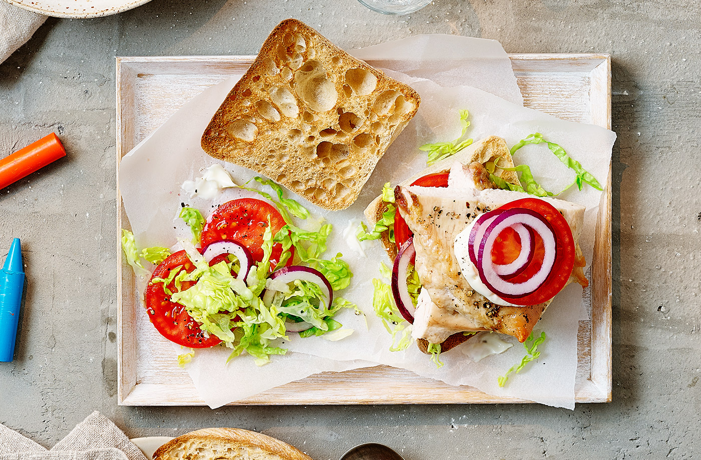 Quick chicken burgers recipe