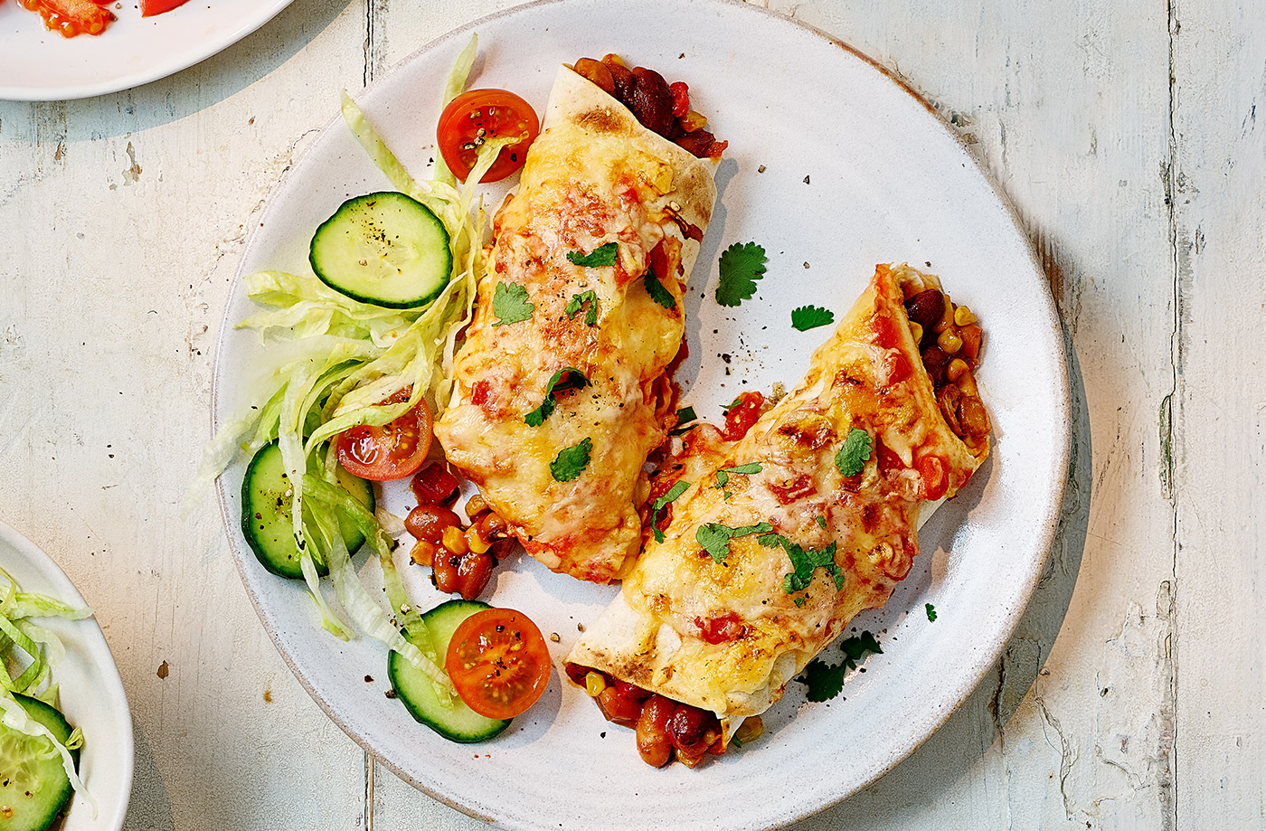 Quick bean enchiladas recipe
