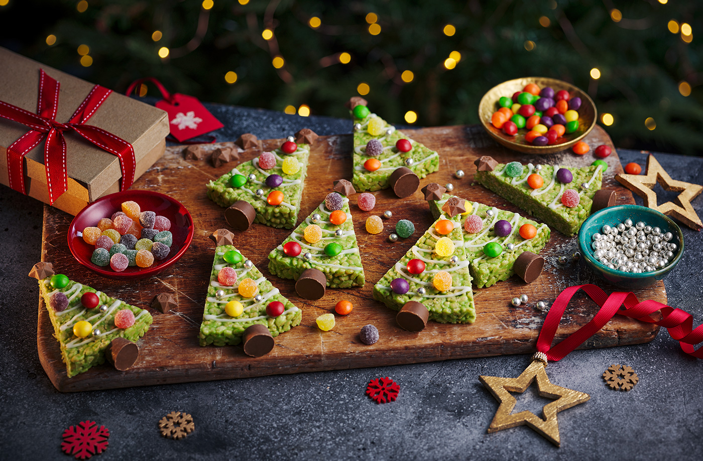 Rice snaps Christmas trees recipe