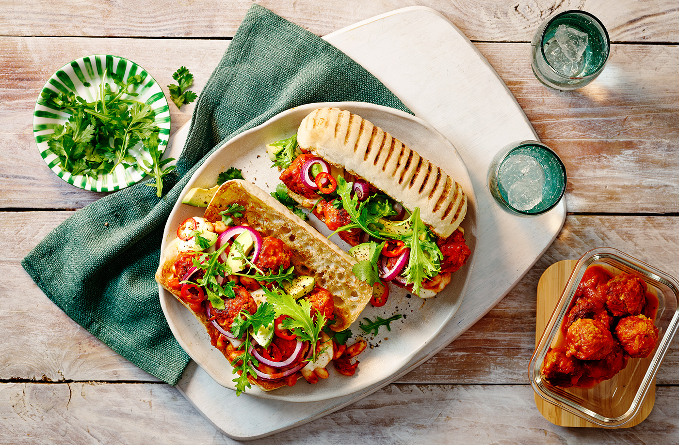 Spicy meatball subs recipe