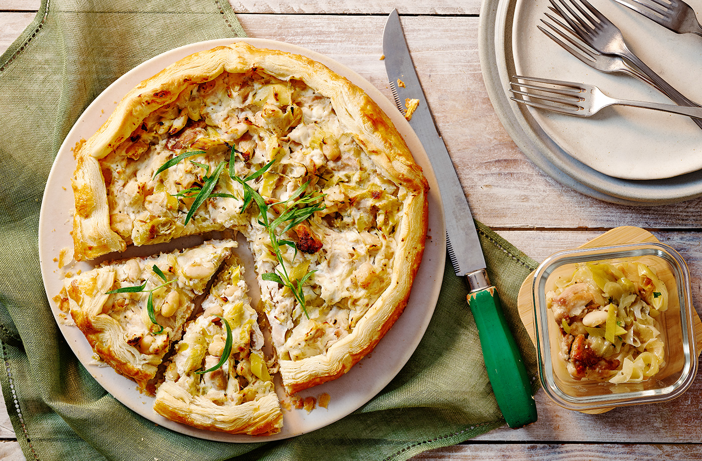 Chicken and ricotta galette recipe