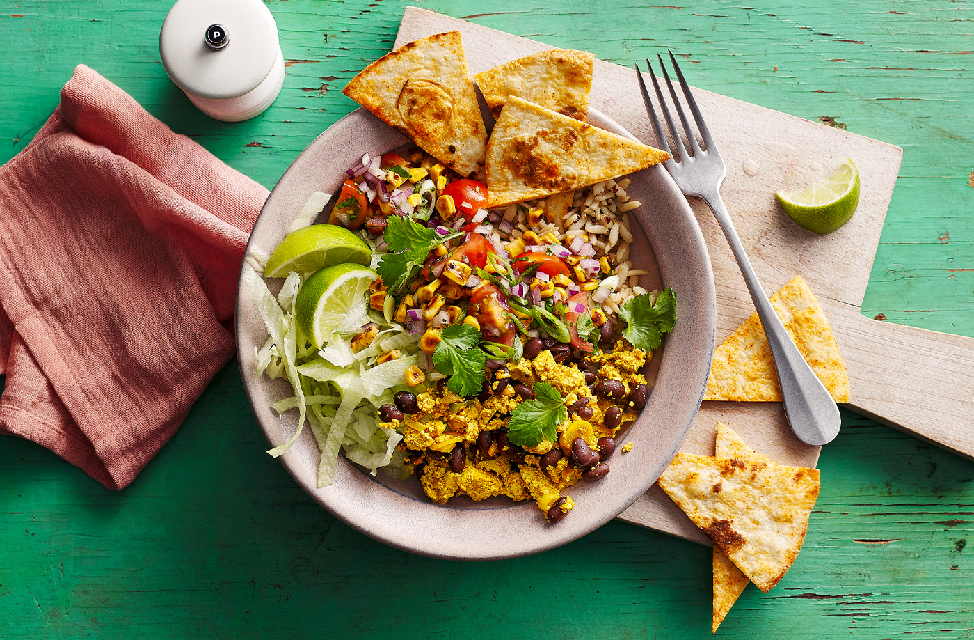 Tex-Mex tofu bowls recipe