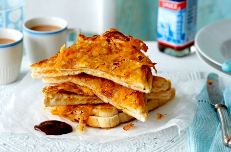 Indulge in the ultimate grilled cheese sandwich with these gorgeously gooey sandwiches