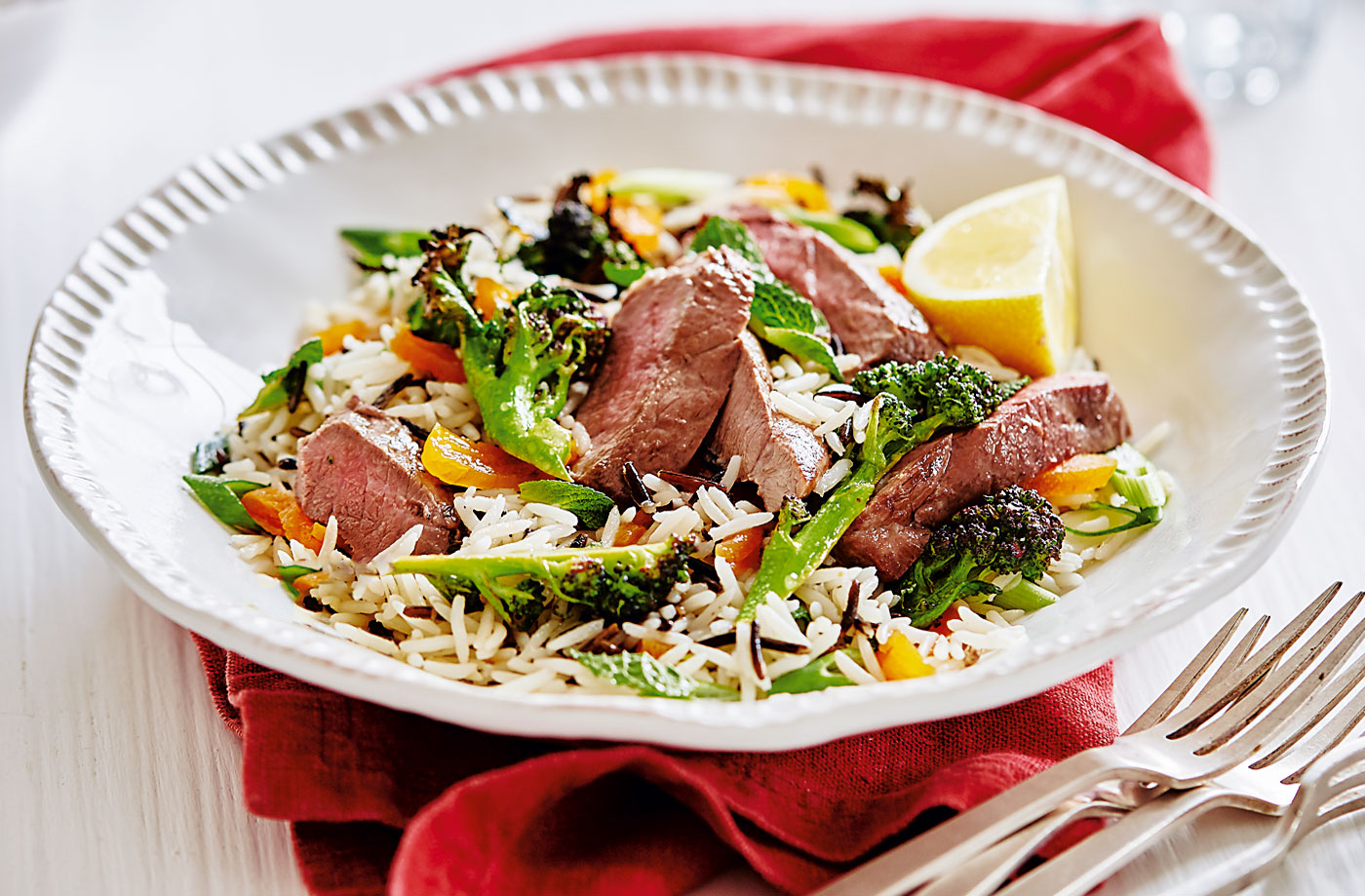 Lamb, wild rice and apricot salad recipe