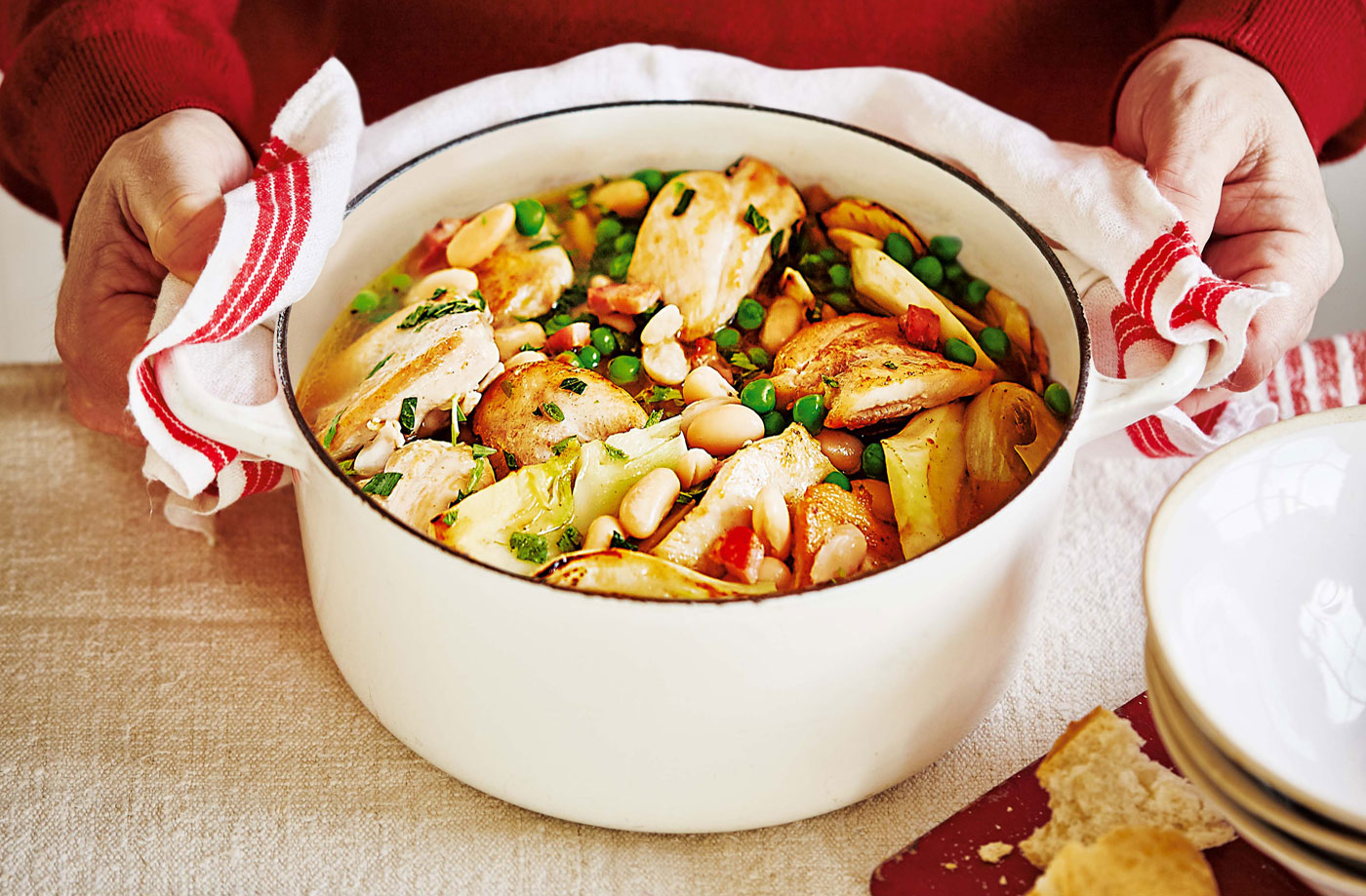 Chicken, pancetta and fennel stew recipe