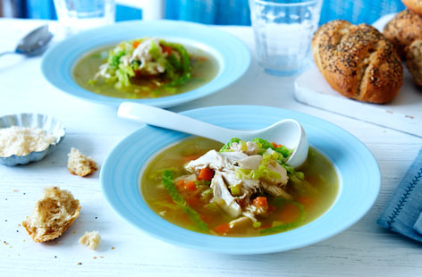 Warm up with a hearty chicken soup with a twist, this version is chock full of wholesome root vegetables leaving you feeling fuller for longer.