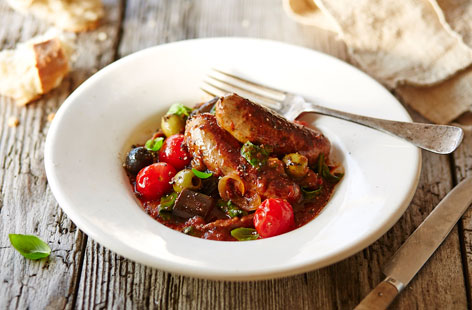 Bring a taste of the Mediterranean into your kitchen with this hearty ox liver and sausage stew