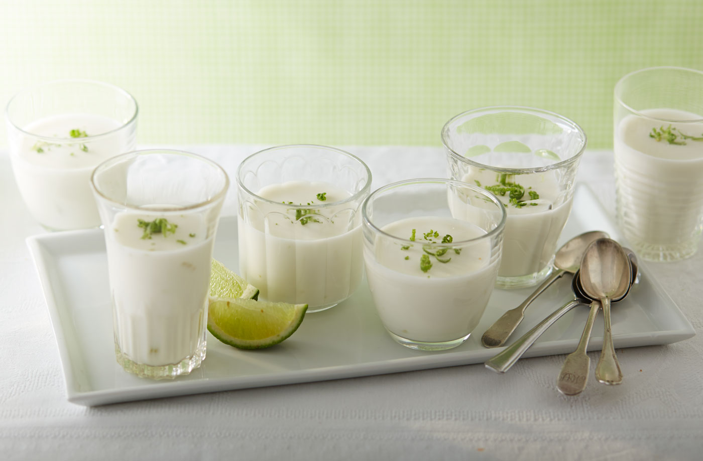 Coconut and lime panna cotta recipe