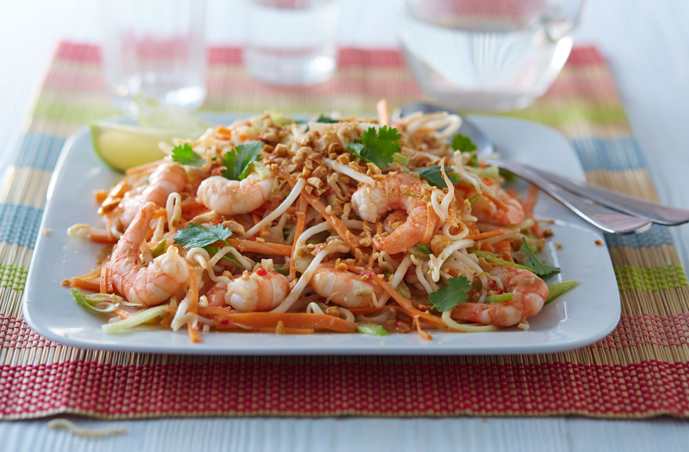 Prawn pad Thai salad recipe