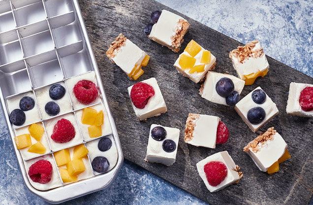 Frozen yogurt bites