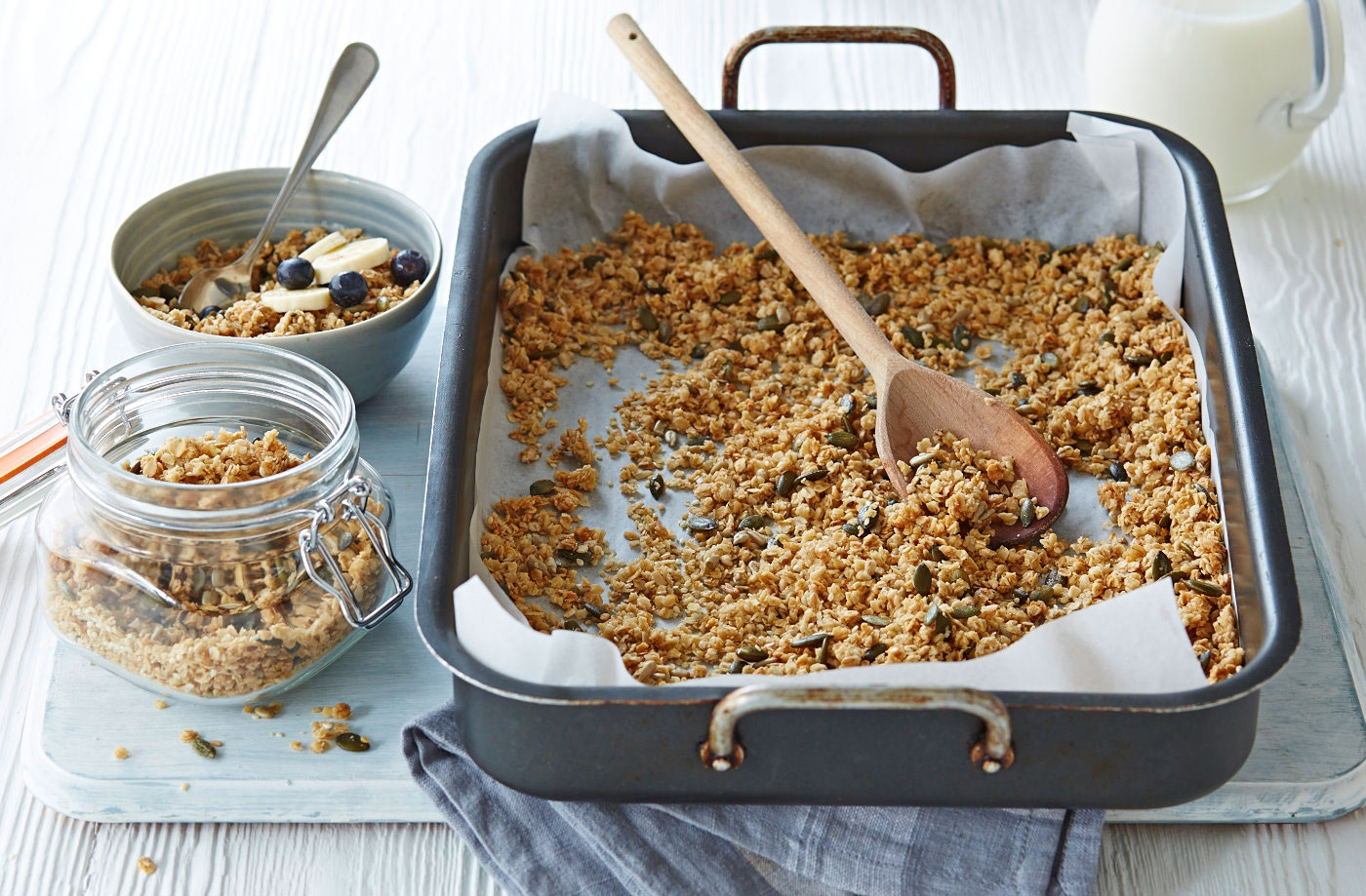 Maple and honey granola recipe