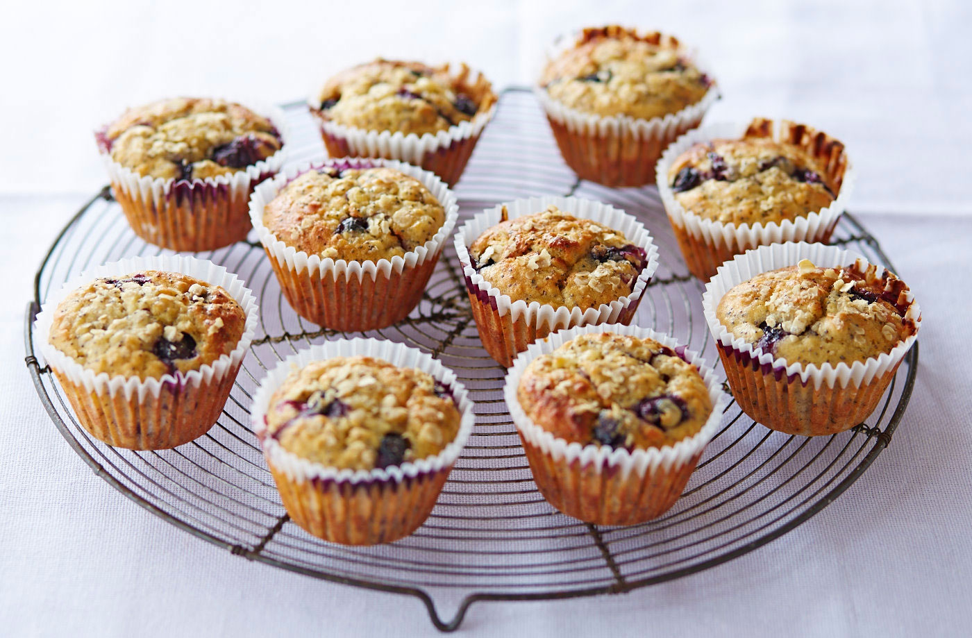 Zesty ginger and berry poppy seed muffins recipe
