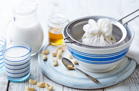 Rustle up this delicious dairy-free nut milk made with sweet, raw cashews and a squeeze of honey
