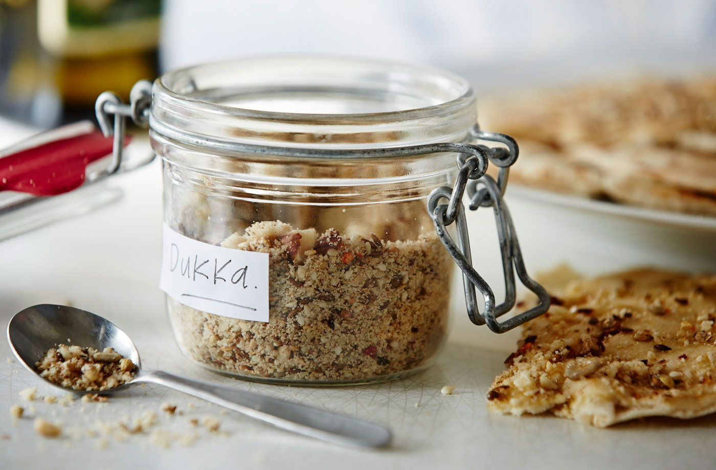 Dukka with flatbread recipe
