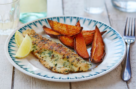 Perfect for an easy and healthy midweek meal, this almond crusted fish is gluten-free and has a lovely flavour and texture