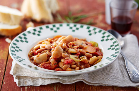 If the summer weather is waning, why not try this hearty bean stew? It's packed full of vegetables and pulses for slow-release energy