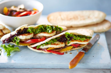 A quick lunch or snack, these pitta pockets are easily transportable and full of punchy flavours