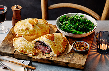 Beef wellington for 2 