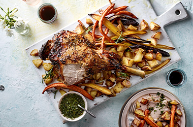 Salted honey and rosemary lamb