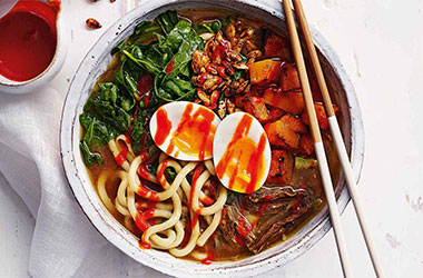 Miso squash ramen