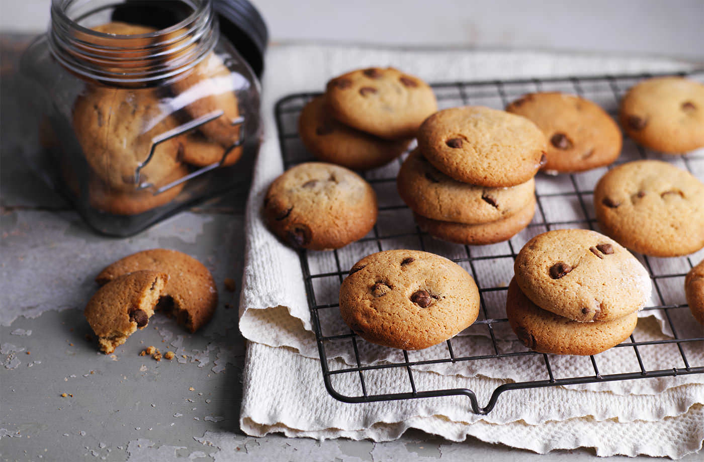 Chocolate chip malted-milk cookies recipe