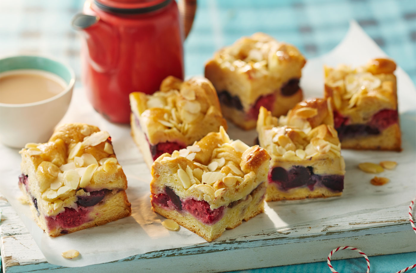 Summer berry traybake recipe