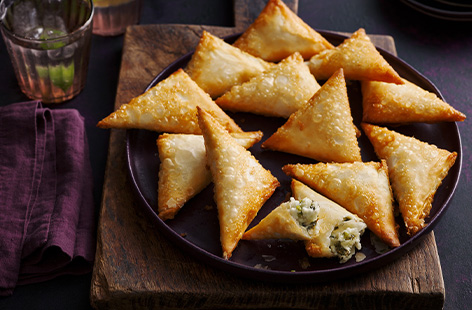 Made with three types of cheese, these samosas are the perfect starter or snack for Ramadan